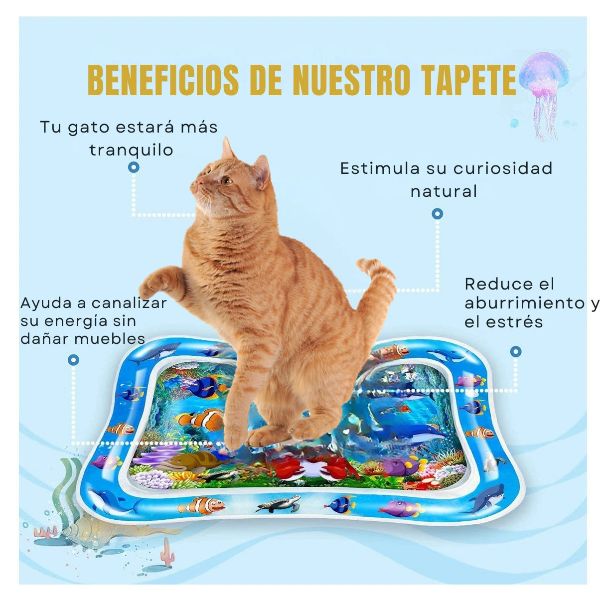 Tapete Sensorial Acuático MascotaZen™