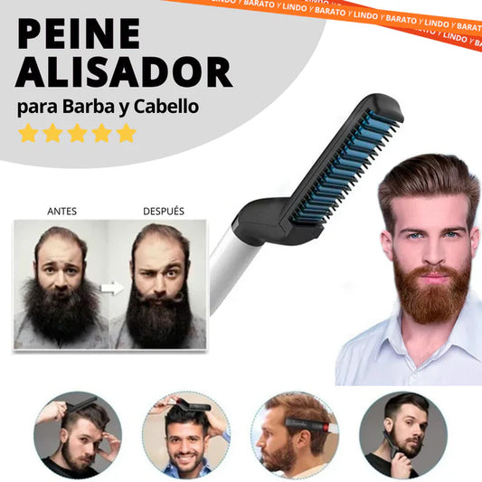 BarberPRO™ - Peine Alisador para Barba y Cabello