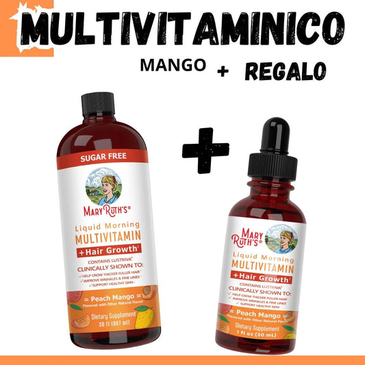 Multivitamínico líquido matutino para Crecimiento del Cabello MaryRuth™
