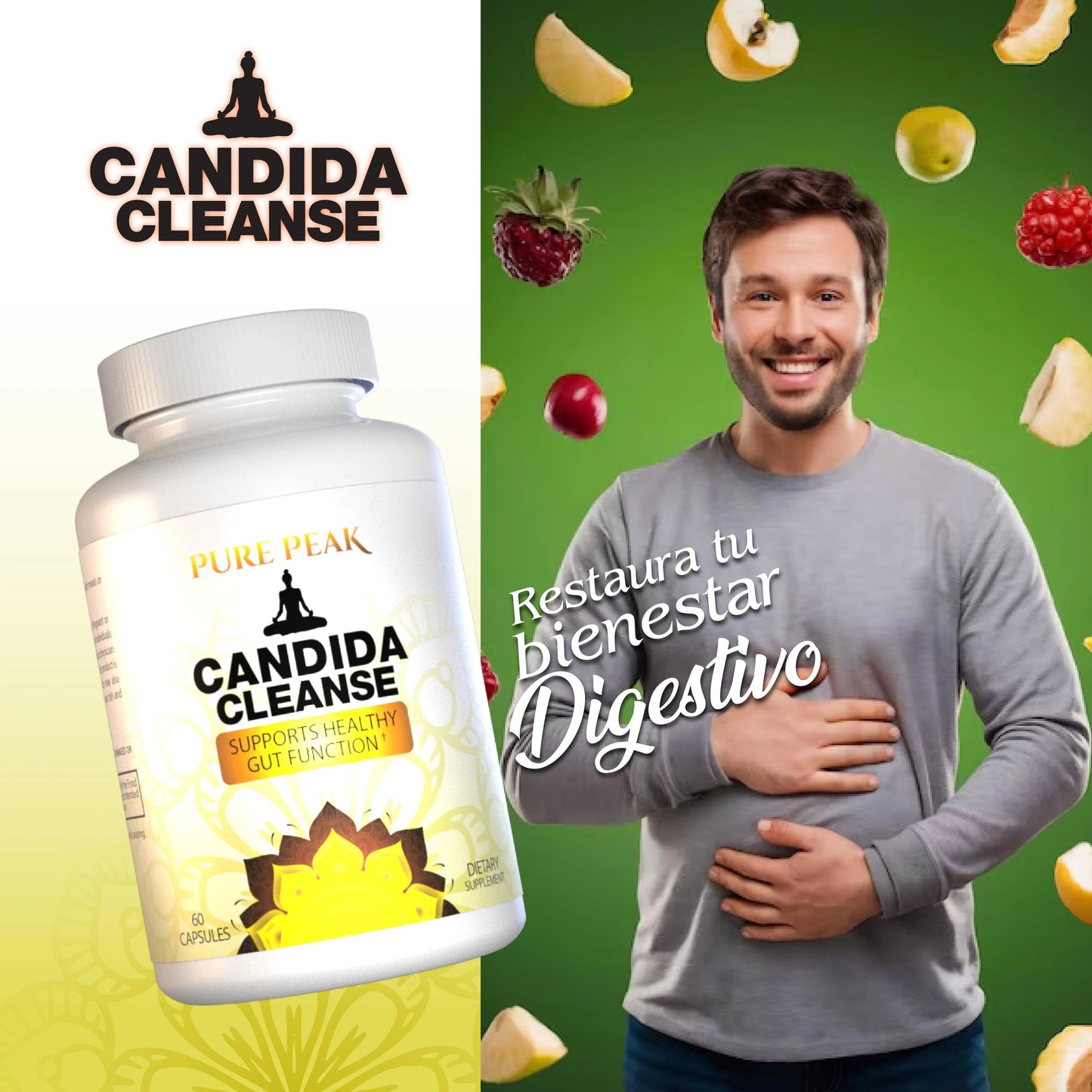 Cápsulas Digestivas Candida Detox - ÍntiZen™